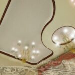 modern heart shaped false ceiling design with lights