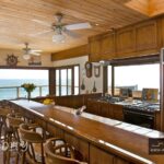 simple wood ceiling panels for kitchen
