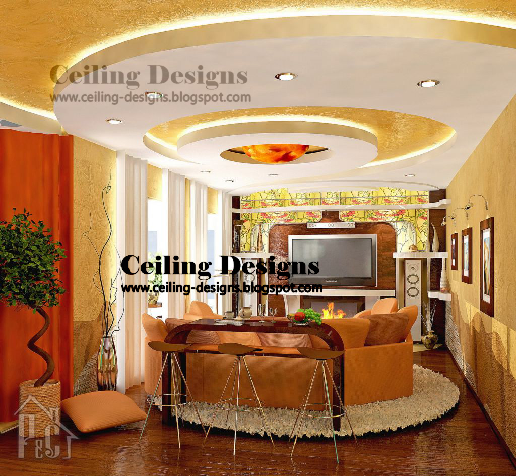 POP ceiling designs with lights for living room