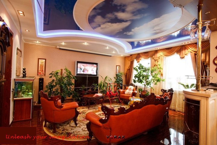 sky gypsum ceiling designs for living room