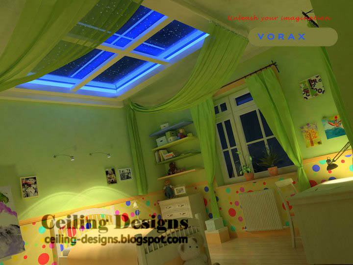 PVC false ceiling design for kids room