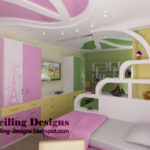 PVC stretch ceiling and shelves for kids room