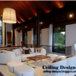 luxury wood ceiling panels for living room