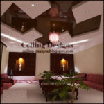 modern stretch ceiling for living room with fall ceiling accessory