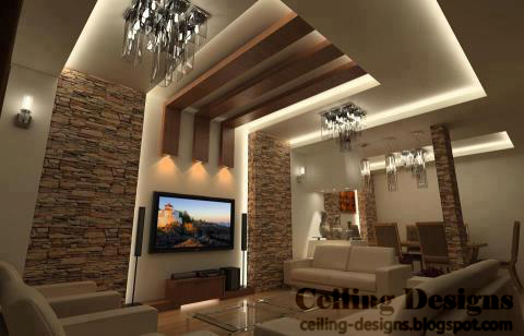 wood ceiling panels ideas for living room decoration