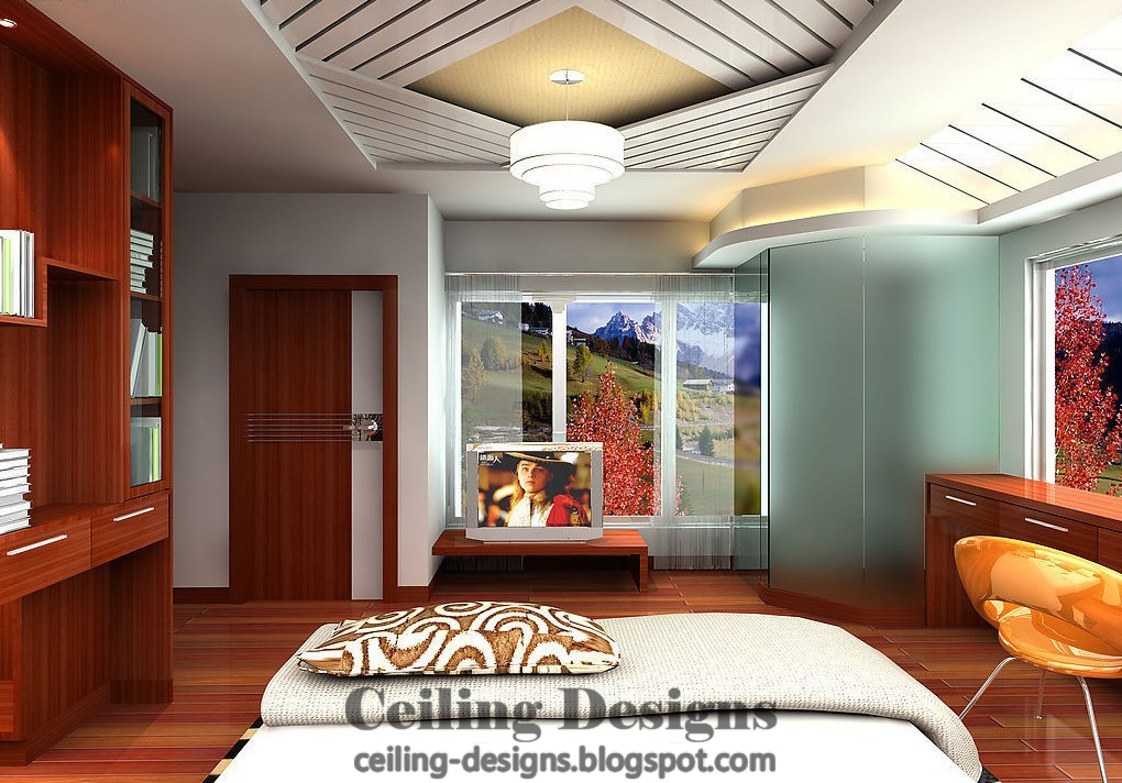 3 decorated gypsum ceiling designs for bedrooms