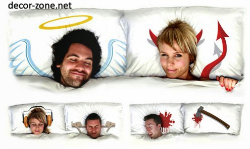 bed pillows, funny patterned bed pillows ideas
