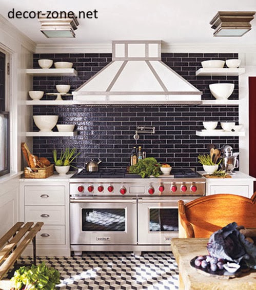 20 kitchen backsplash tile ideas in Metro style