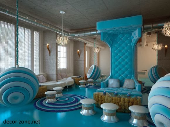 turquoise living room interior design ideas
