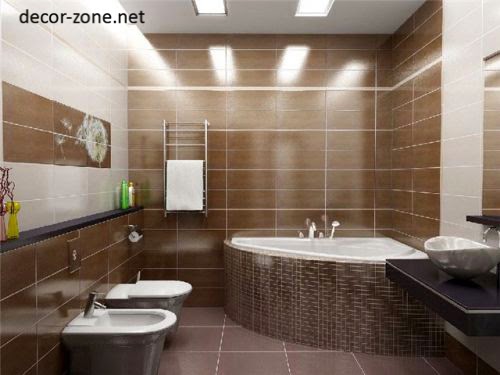 modern bathroom design ideas in a brown color
