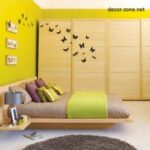 modern bedroom designs in a yellow color