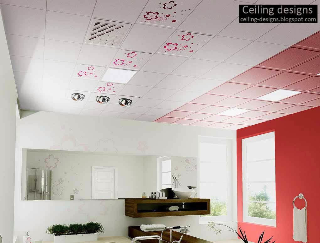 bathroom ceiling ideas, designs, classifications