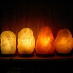 salt lamps in the interior – ideas, colors, designs, installation