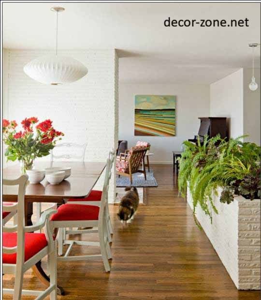 large indoor plants in the interior, green corner