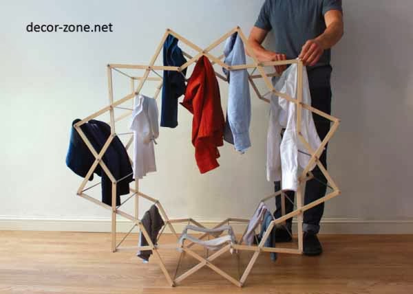 star shaped clothing rack for drying clothes