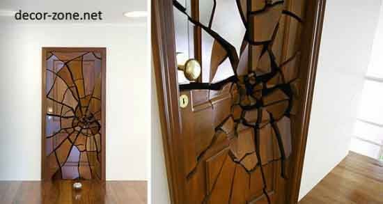 creative main door decorating idea by Leandro Erlich