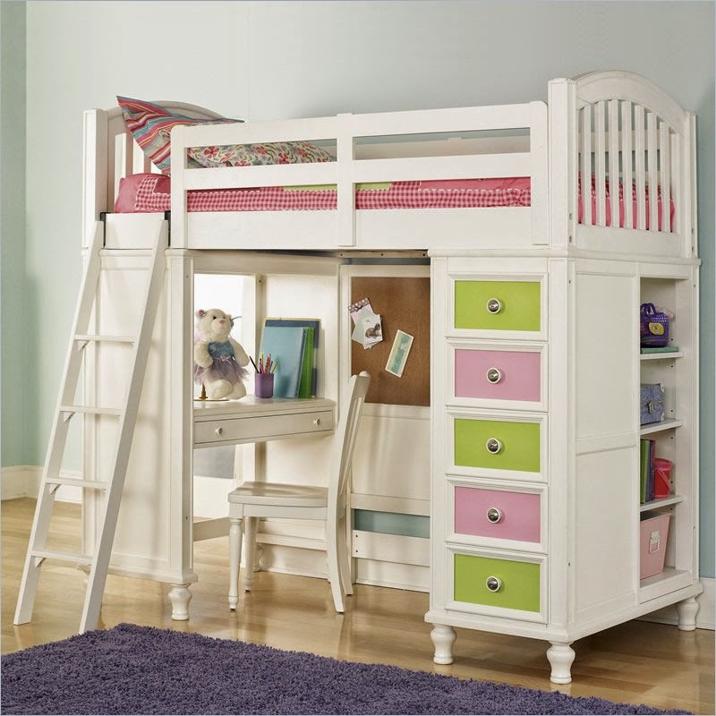 loft bed with desk for kids