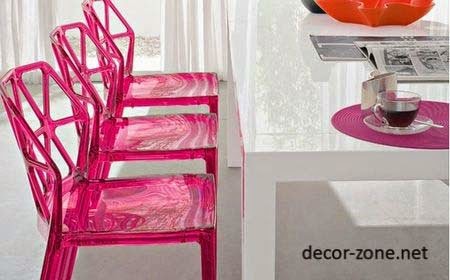 Modern dining chairs – transparent designs