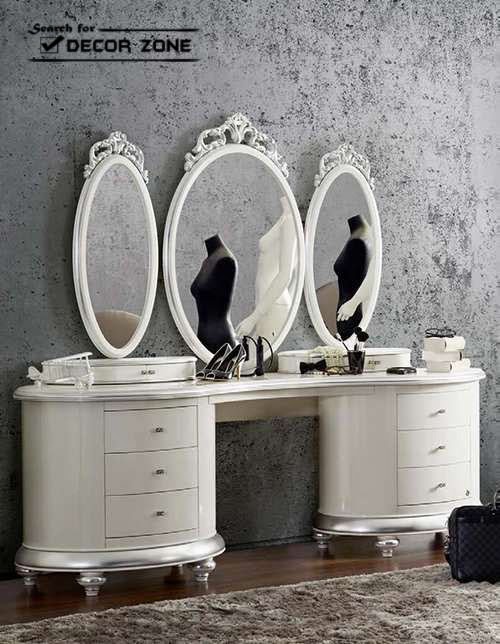 beautiful dressing table designs with three mirrors