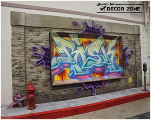 graffiti prints for modern office wall decor