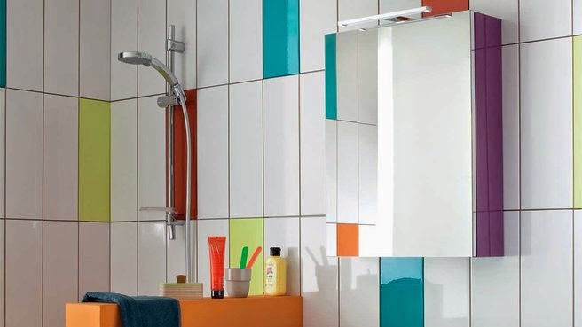 multicolored bathroom tile designs for small bathrooms