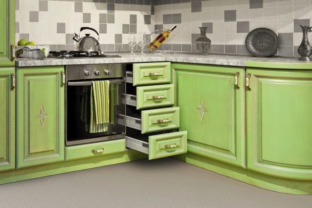 kitchen organization ideas, sliding drawers