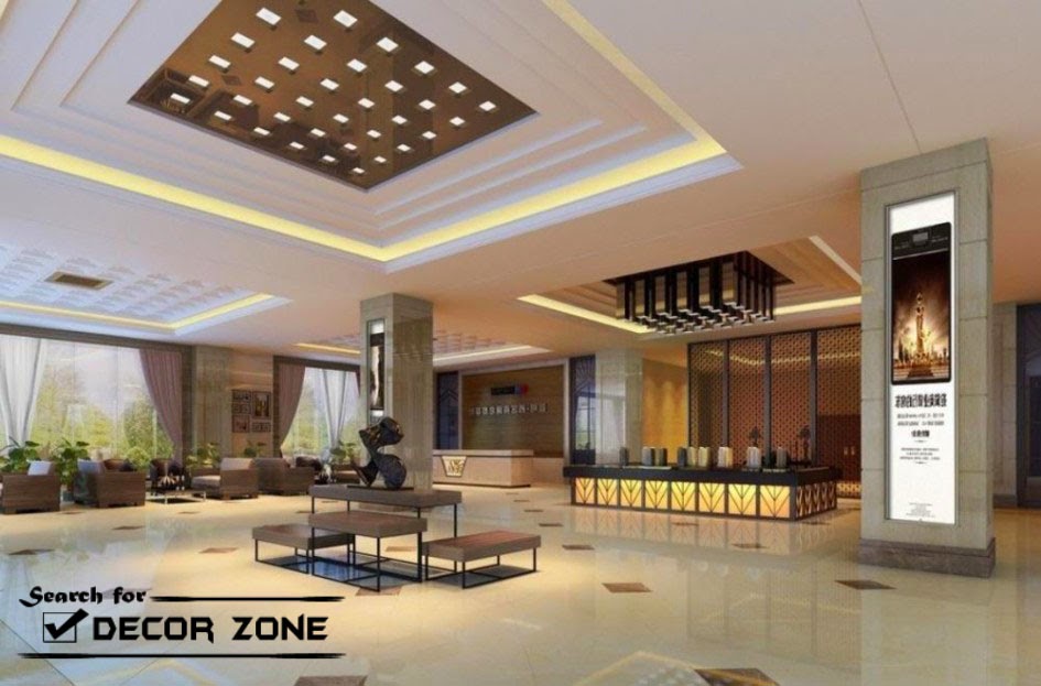 plasterboard suspended ceiling systems, ceiling designs for hotel's hall