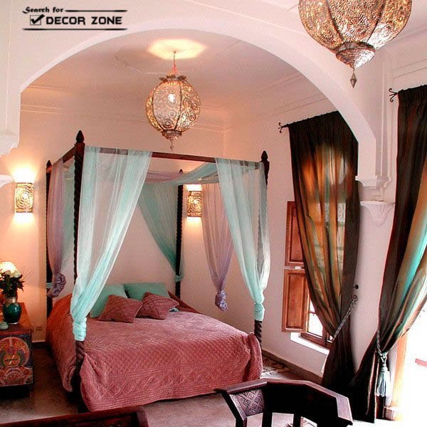 bedroom chandeliers for Arabian interior style