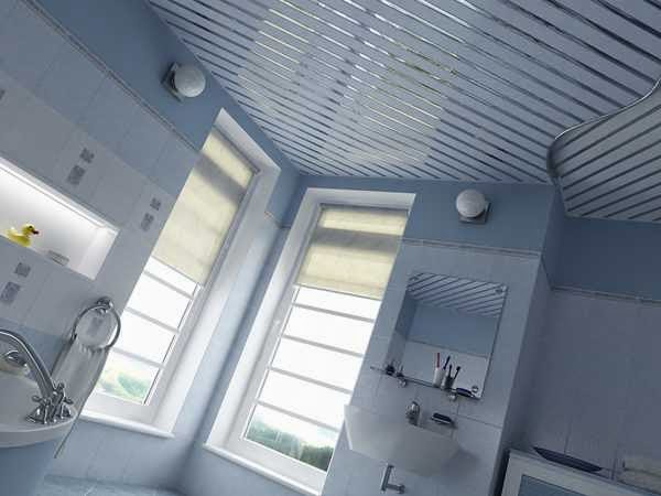 Aluminium false ceiling design for modern bathroom
