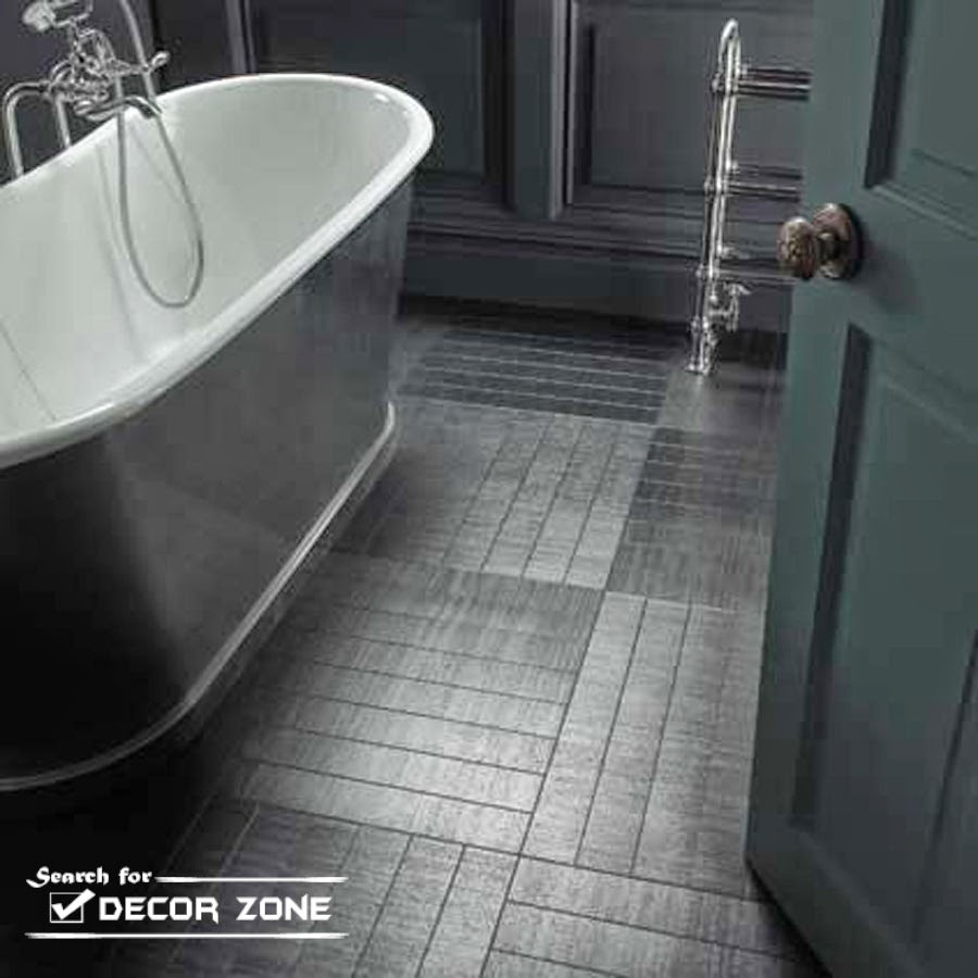 modern bathroom floor tiles: ideas and choosing tips