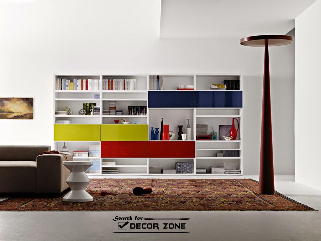 living room furniture - shelving ideas