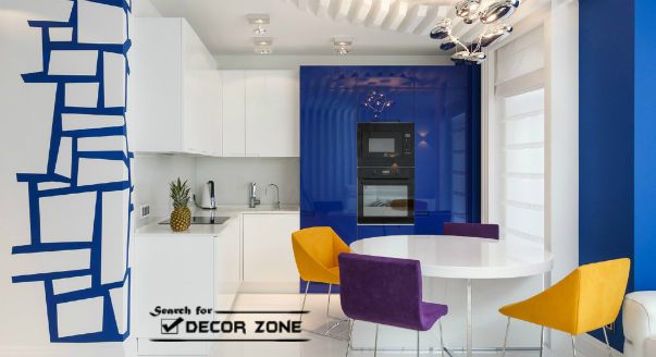 white modern living room design with bright colors