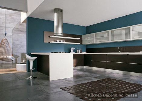 Modern kitchen1Black and white modern kitchen cabinets