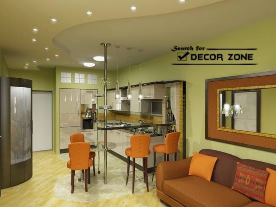 false ceiling designs for dining rooms with spotlight lighting systems