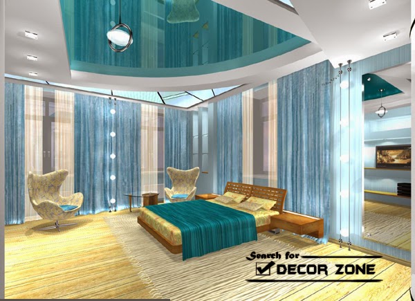 stretch ceiling designs for minimalist bedroom interior