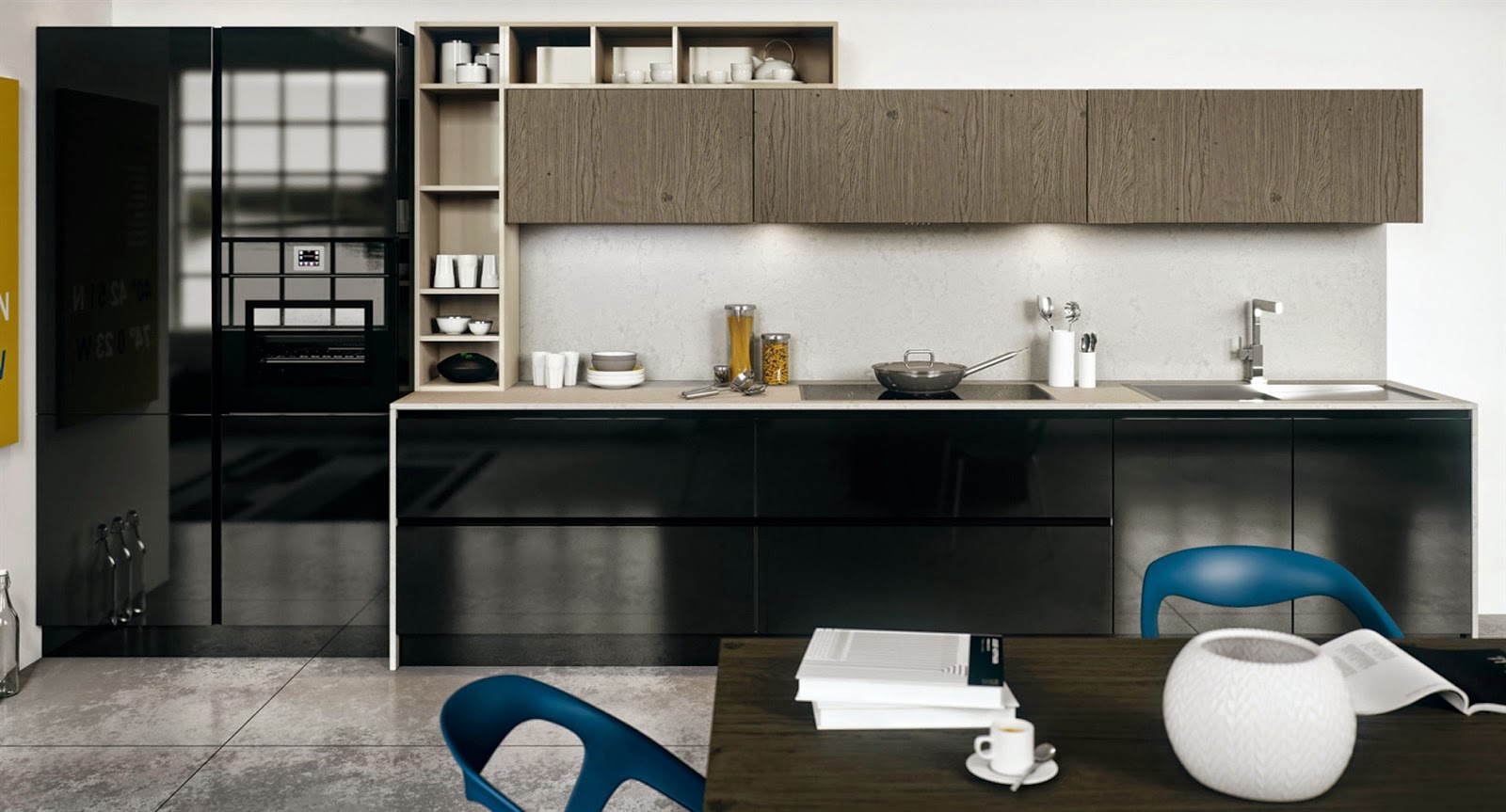 New trends for Black-and-white kitchen in ten different styles in 2026