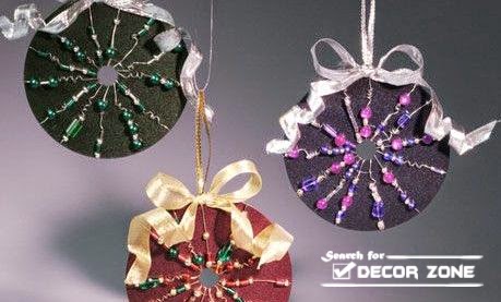 CD recycling ideas for Christmas decoration