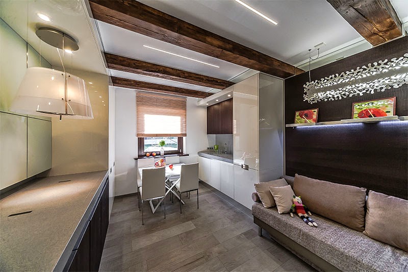 Top trends for Ceiling with box beams in stylish room