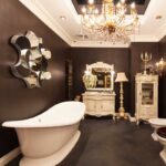 New trends English style in interior for bathroom 2015