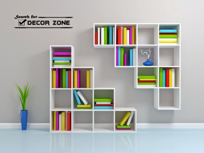 Modern bedroom storage ideas with shelves