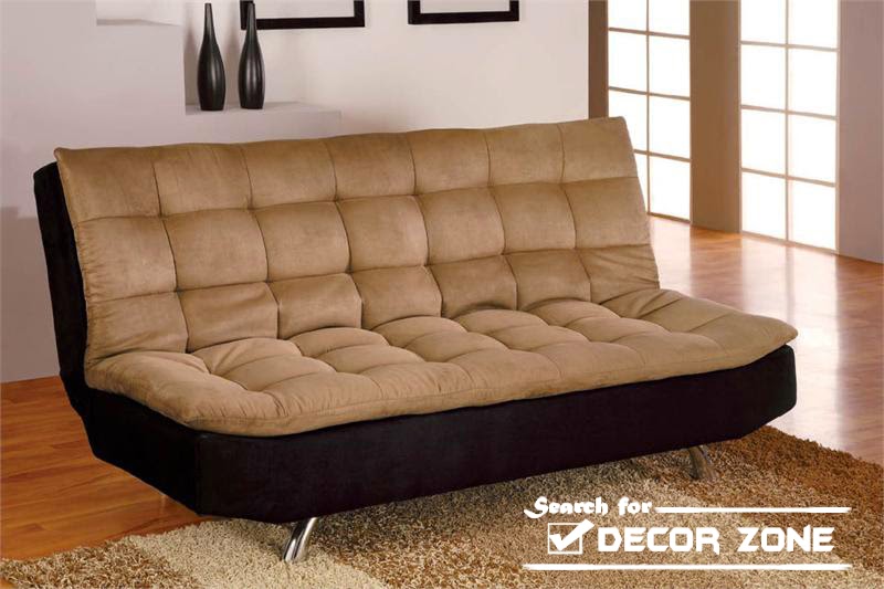 brown-beige futon sofa bed design