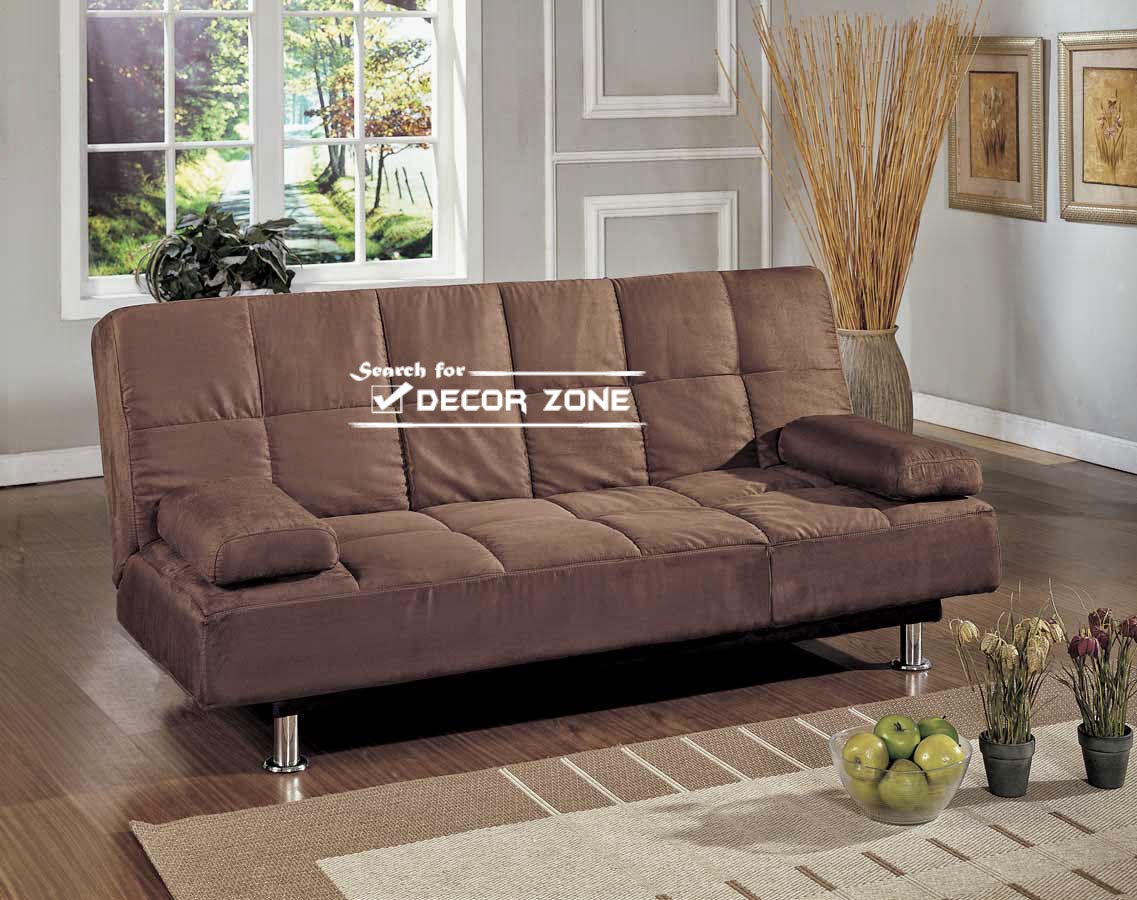 living room futon sofa beds with stainless steel structure