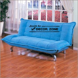 turquoise futon sofa beds with stainless steel structure