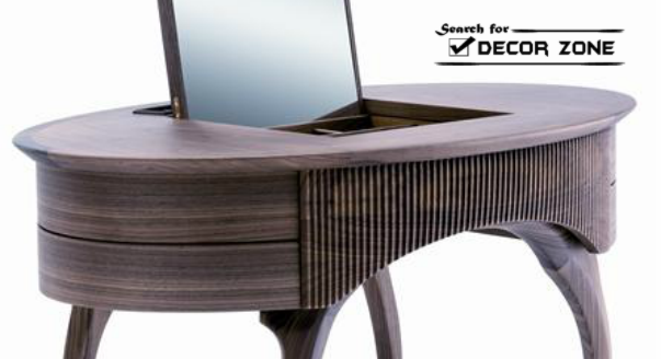 compact dressing table with mirror