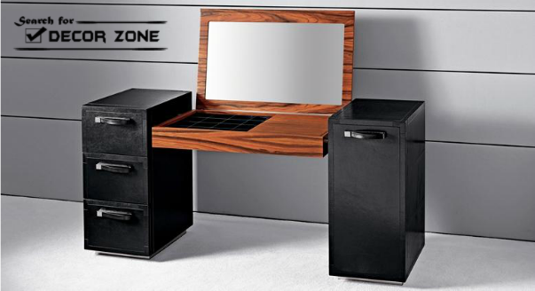 dressing table with mirror for bedrooms in high-tech style