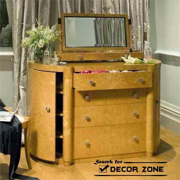 modern dressing table with mirrors for small bedroom