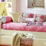 Pink kids bedroom ideas with bathroom