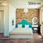 One-bedroom studio apartment design with open interior