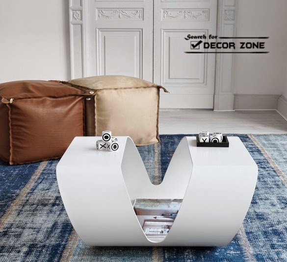 modern coffee table designs with magazines space