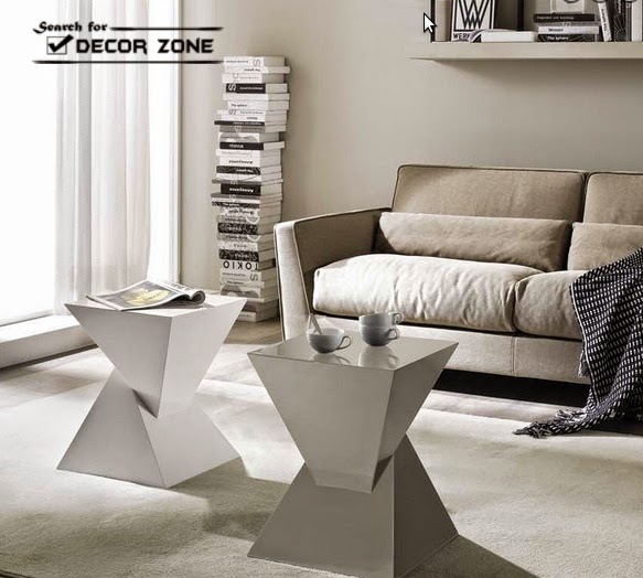 modern coffee table ideas with geometric designs